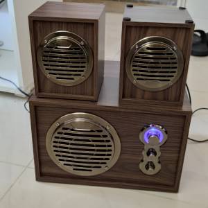木質藍牙音箱低音炮