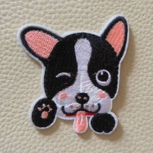 全新 狗仔 刺繡 燙章 燙貼 布章