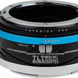 Fotodiox Nikon F Mount G-Type D/SLR Lenses to Nikon Z-Mount Tilt / Shift