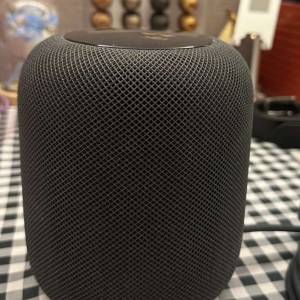 市場罕有 Apple HomePod 1 黑色 蘋果WiFi喇叭 95%新 非常少用 但有一位置網面有劃損...