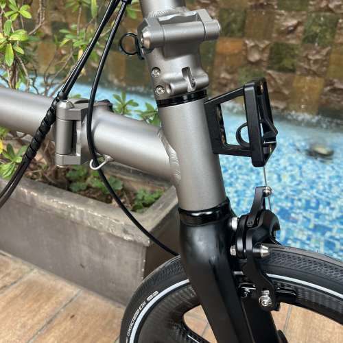 2025 最新款超輕版 ACEOFFIX C5 5速/7速 啞黑色碳前叉鋁合金折叠車