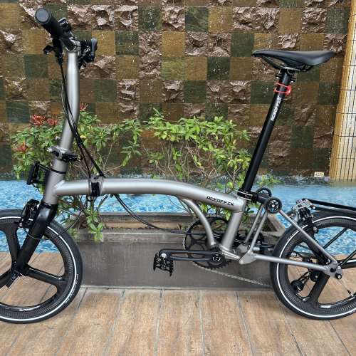 2025 最新款超輕版 ACEOFFIX C5 5速/7速 啞黑色碳前叉鋁合金折叠車