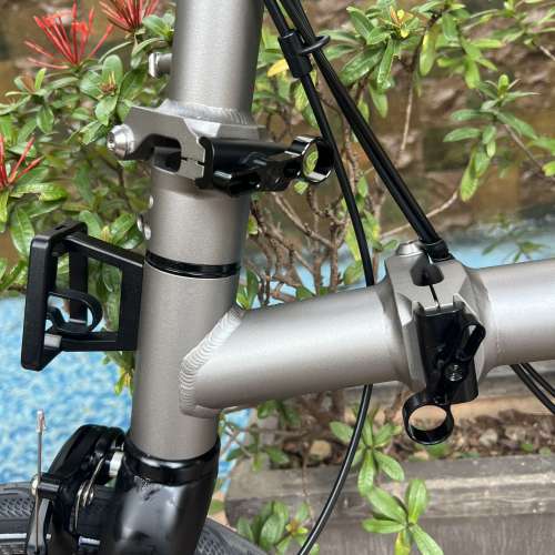 2025 最新款超輕版 ACEOFFIX C5 5速/7速 啞黑色碳前叉鋁合金折叠車