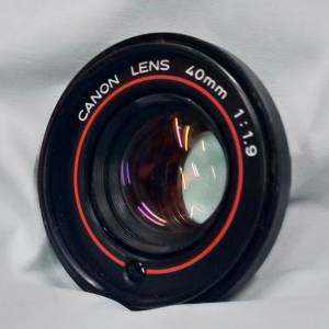 日本 Canon 40mm f1.9 (拆自 Canon AF35 ML 菲林機)已加M42螺絲牙(方便加 對焦筒用)