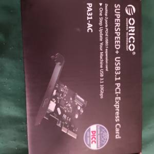 pa31 ac orico USB3.1 USB c PCIe 10gbps 擴充卡 extension