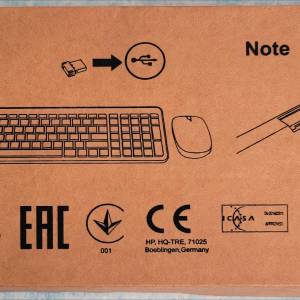 【清庫存】全新惠普無線鍵盤+滑鼠套裝 Mini ultra-thin wireless keyboard and mou...