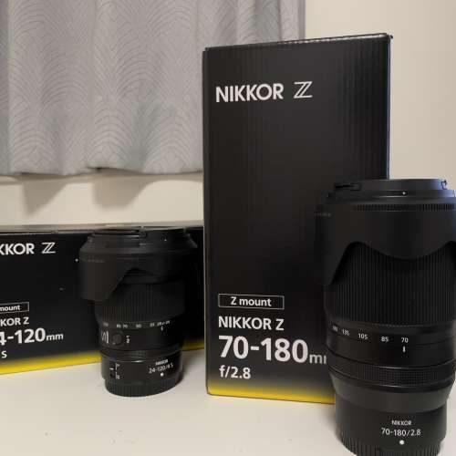 Nikon Z-mount 24-120/F4S , 70-180 F2.8 多谷