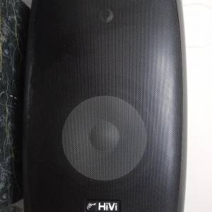 極品氣墊黑色中型喇叭一對 - Swan惠威VA系列 HIVI VA80S 鋁合金高音，聲音充滿空氣...