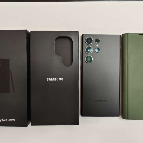 完美無花,512GB,香港行貨,黑色Samsung s23u s23 ultra dual 雙卡 5G, 有盒有單