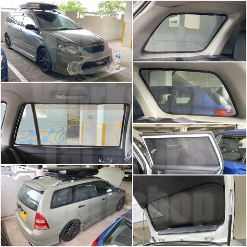 Toyota Corolla touring Fielder 全車磁石濾光窗網太陽擋