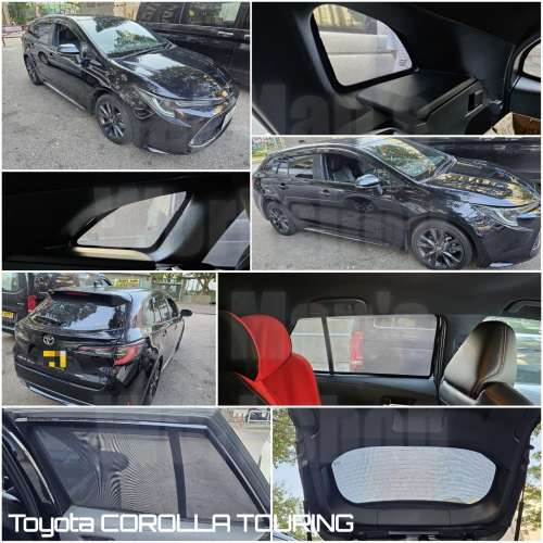 Toyota Corolla touring Fielder 全車磁石濾光窗網太陽擋