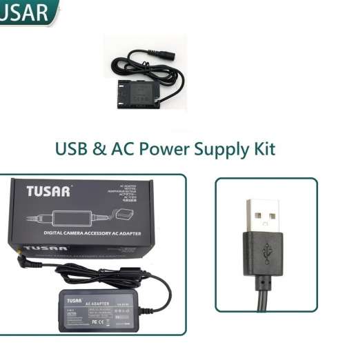Dummy Battery With USB / Type-C / Pro AC Power Supply Kit Set - For CANON LP-E6