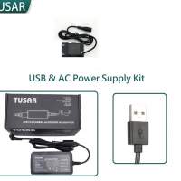 Dummy Battery With USB / Type-C / Pro AC Power Supply Kit Set - For CANON LP-E6