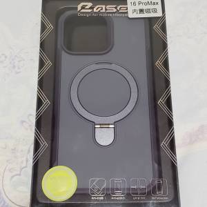 全新IPhone 16 pro max 磁吸保護套，灰藍色，防撞有支架。