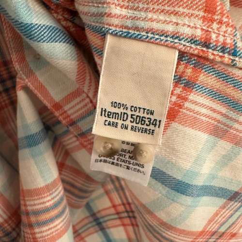 極新淨：L.L.Bean Regular Fit Men’s 100% Cotton Checked Shirts- Size XS - Uni...