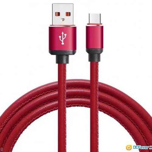 皮革Type-C數據線 / 充電線