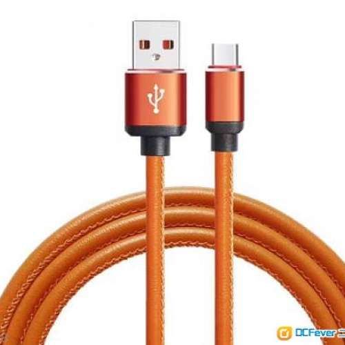 皮革Type-C數據線 / 充電線