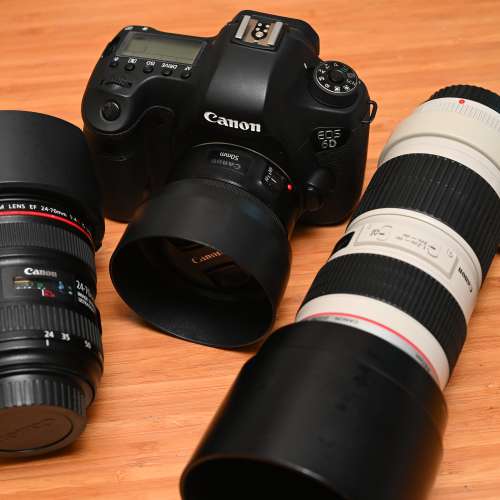 Canon 6D + EF 24-70mm f4 + 70-200mm f4 + 50mm f1.8 STM 一機三鏡 R6 R5 RP 5D 1D