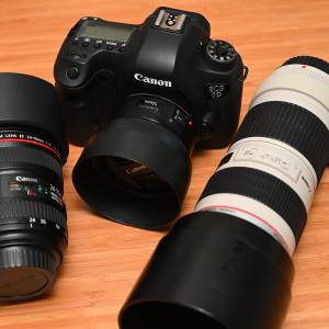 Canon 6D + EF 24-70mm f4 + 70-200mm f4 + 50mm f1.8 STM 一機三鏡 R6 R5 RP 5D 1D