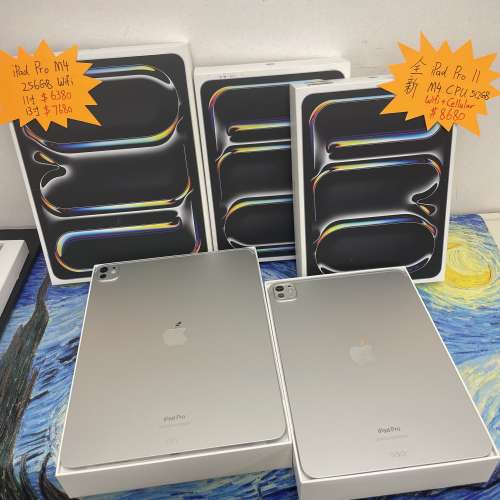 (🥰電子之家，超多靚iPad平板之家🥰）Apple iPad Pro系列/11吋,13吋/M4 插卡版,WIF...