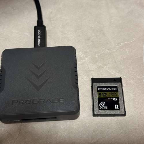 Prograde Digital CFexpress Type B 4.0 Memory Card Gold 記憶卡512GB + USB 4.0 ...
