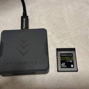 Prograde Digital CFexpress Type B 4.0 Memory Card Gold 記憶卡512GB + USB 4.0 ...