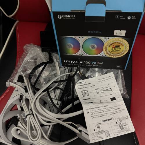 聯力 Lian Li AL120 v2 白色 三個裝