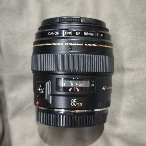 canon 85/1.8 USM EF 佳能 85mm 85 冇盒冇單冇罩 鏡片通透冇花冇霉 送filter 功能...