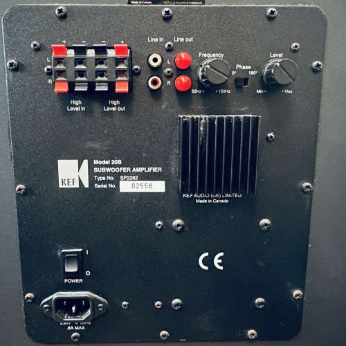 出售 KEF 20B SP3259 subwoofer ，100%正常，整體85%新，有意請pm我，謝謝