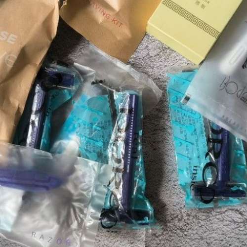 全新 旅行 剃鬚刨 剃鬚膏 套裝 $5 五包