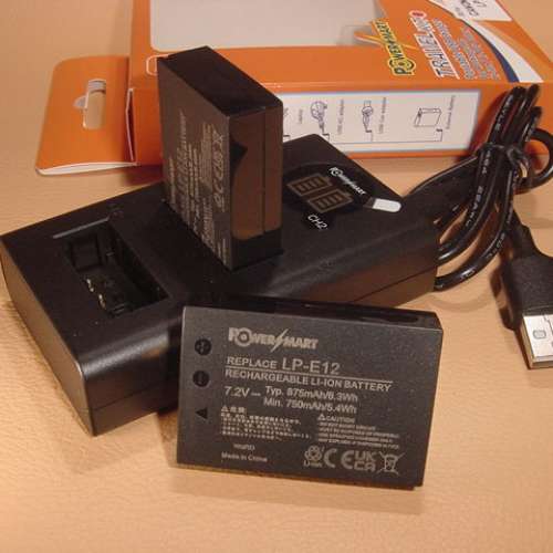 ( 2x LP-E12電池 連 1x LPE12 USB雙位充電器 )優惠套裝合Canon Canon EOS M,EOS M2...
