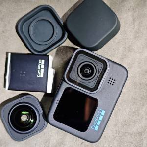 GoPro hero 11 black 冇盒冇單冇證 跟廣角鏡配件 2電跟1條usb線 冇暗病 不包卡 98%...