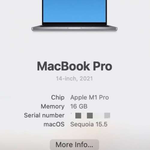Apple MacBook Pro (2021) M1-Pro 16Gb 512Gb SSD 14inch