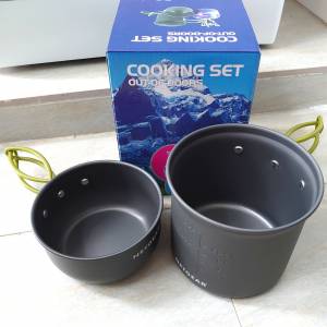 便攜式鋁合金露營鍋 1-2人露營煮食用具 camping cooking set