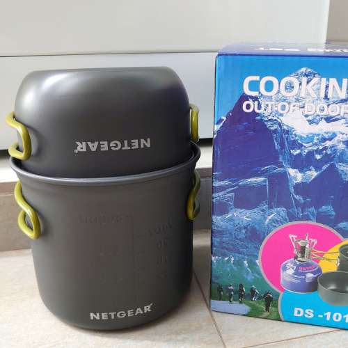 便攜式鋁合金露營鍋 1-2人露營煮食用具 camping cooking set