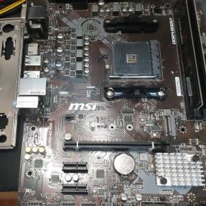 B450M PRO-M2 MAX Micro-ATX主機版 正版Window10Home  Socket AM4 +16G Ram