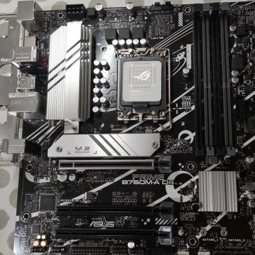 ASUS PRIME B760M-A D4  Micro-ATX主版Socket 1700 支援第12、13、14代 處理器
