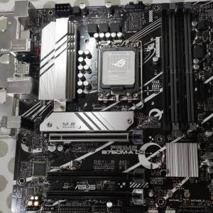 ASUS PRIME B760M-A D4  Micro-ATX主版Socket 1700 支援第12、13、14代 處理器