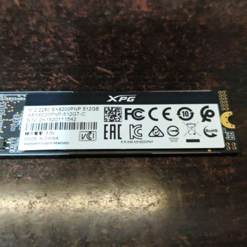 ADATA XPG SX8200 Pro 512GB SSD
