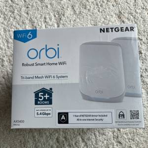 Netgear Orbi mesh WIFI RBK762 AX5400兩件套裝