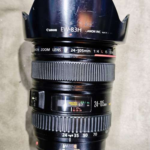 canon 24-105/4 L IS USM EF 佳能 24mm 105mm 24 105  冇盒冇單冇證有罩 80%new 功...