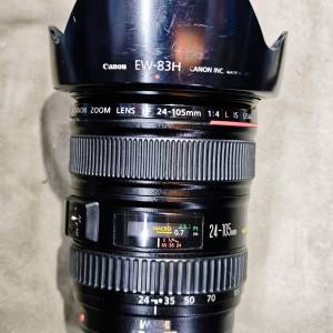 canon 24-105/4 L IS USM EF 佳能 24mm 105mm 24 105  冇盒冇單冇證有罩 80%new 功...
