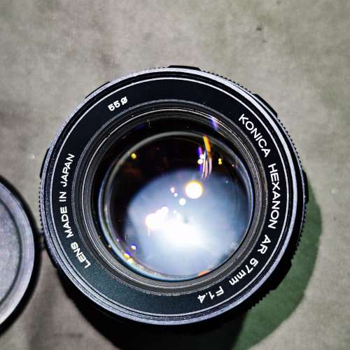Konica 57/1.4 Hexanon AR 柯尼卡 57mm  鏡片通透冇花冇霉 對焦環順暢 光圈開合正常