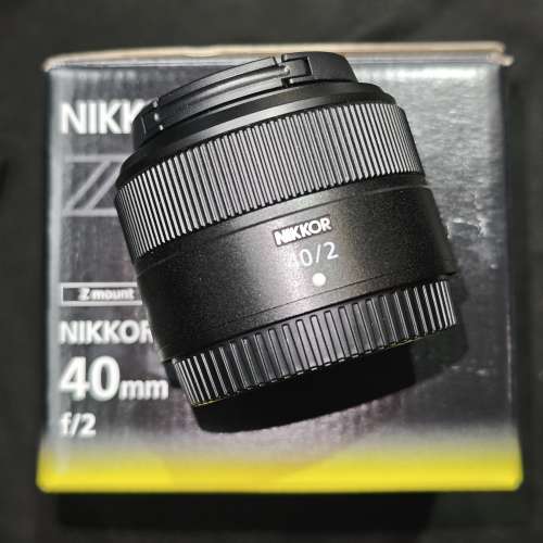 nikon 40/2 Z 尼康 40mm 40 行貨有盒有單 鏡片完好無損 99%new 剛已過保  送filter
