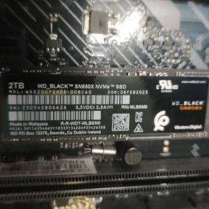 Western Digital SN850X M.2 2280 PCIe Gen4 NVMe Gaming SSD 無散熱片 2TB (WDS20...