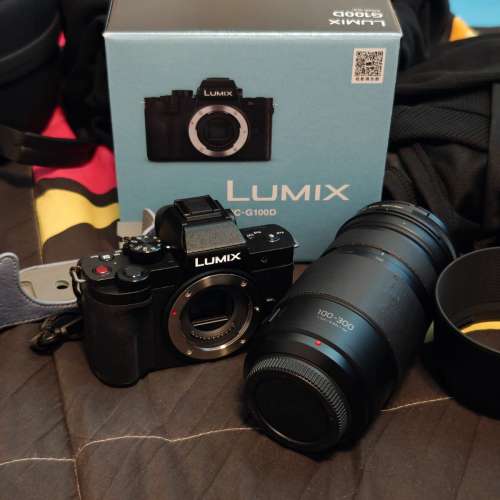 98%新 Panasonic Lumix DC-G100D 機身(新版USB-C) + G Vario 100-300mm F4-5.6 OIS...