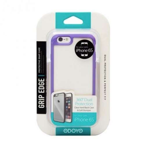 📱ODOYO Grip Edge Protective Case for iPhone 6S 6 PLUS PURPLE NEW 全新 手機 保...