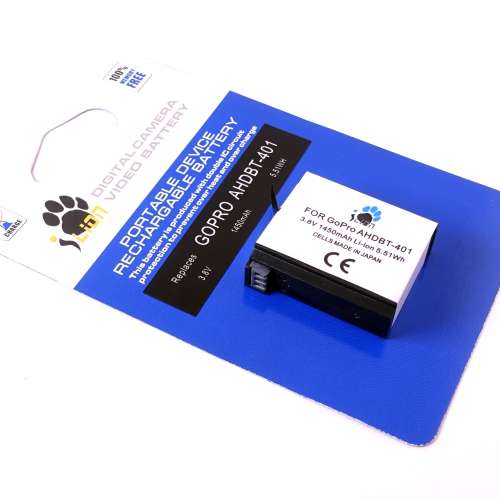 Maximal Power 1160mAh Li-ion AHDBT401 代用電池 Generic Battery for Hero 4