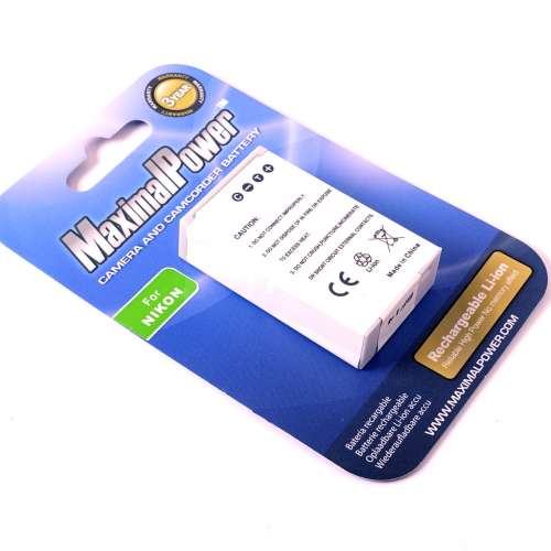 Maximal Power 980mAh Li-ion ENEL22 代用電池 Generic Battery for Nikon
