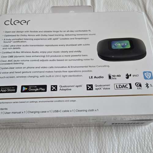 Cleer ARC 3 Music 開放式真無線藍牙耳機, 保養期至 2026 年 4 月,